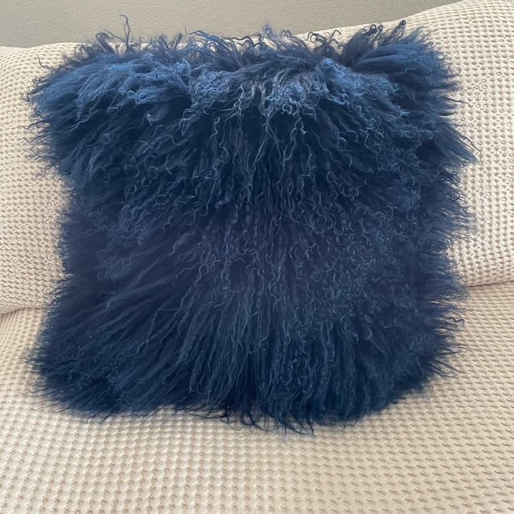 West Elm Mongolian Lamb Pillow Cover